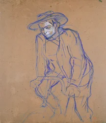 Aristide Bruant em uma bicicleta, 1896